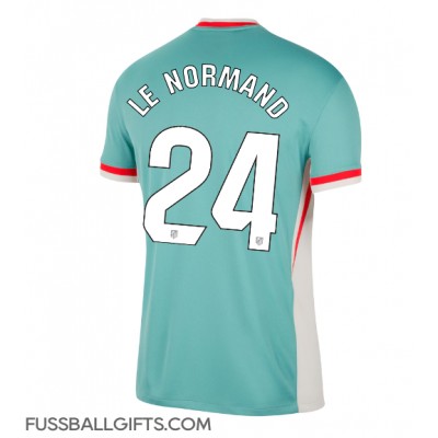 Atletico Madrid Robin Le Normand #24 Fußballbekleidung Auswärtstrikot 2024-25 Kurzarm Atletico Madrid Robin Le Normand #24 Fußballbekleidung Auswärtstrikot 2024-25 Kurzarm